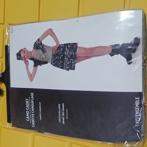 GIRLS CAMO CADET 2 PIECE COSTUME: NEW WITH TAGS: SIZE XL (10/14)